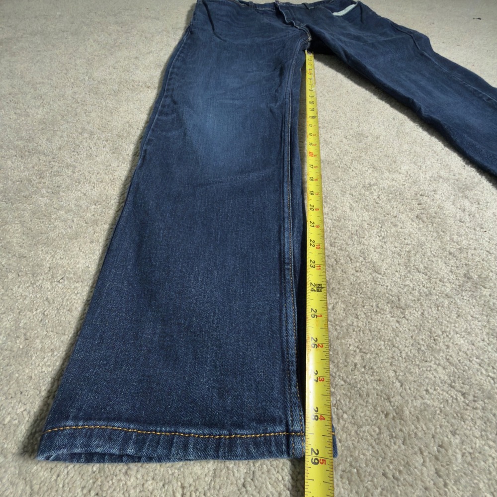 Levi's Jeans Mens 38x29‎ Dark Wash Blue Excellent Straight Leg Stretch Denim - Picture 6 of 12